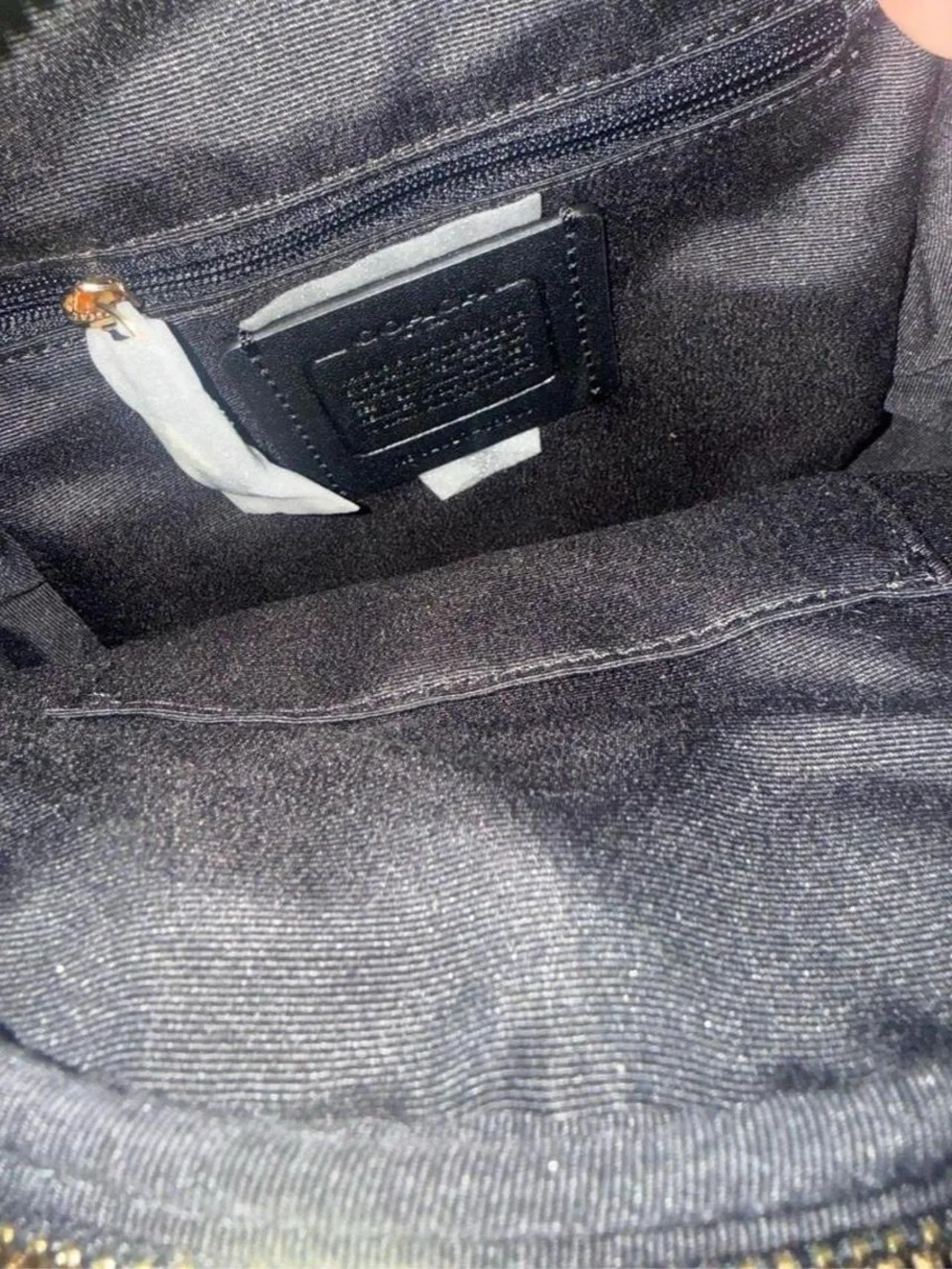 Coach Black Pebbled Leather Mini Backpack (reference size next to shoebox shown)
